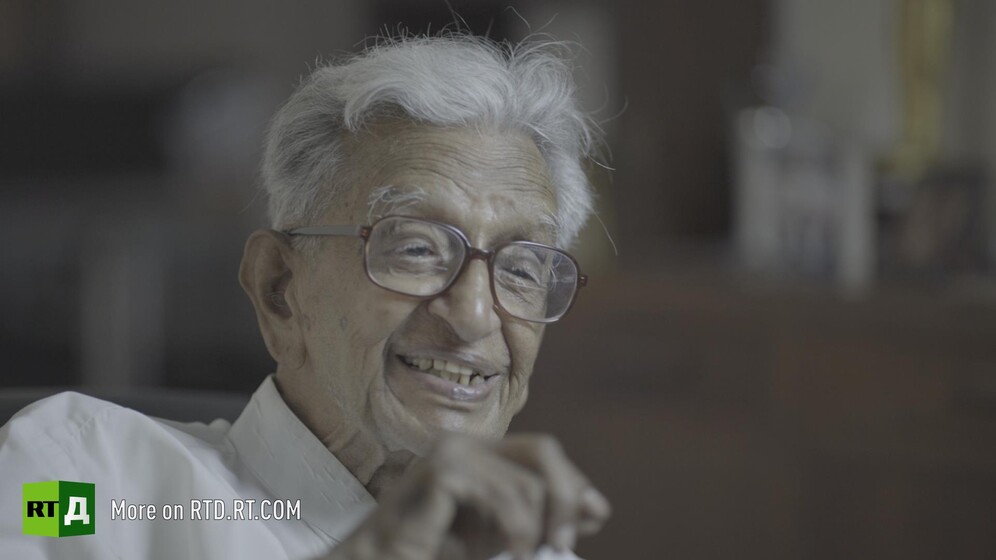 V. Kalyanam, Gandhi's personal secretary. Still taken from RTD documentary Gandhi's Footsteps.