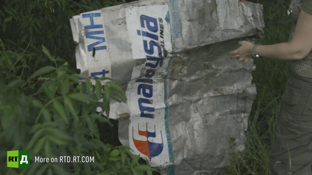 Wreckage of Malaysia Airlines flight MH17