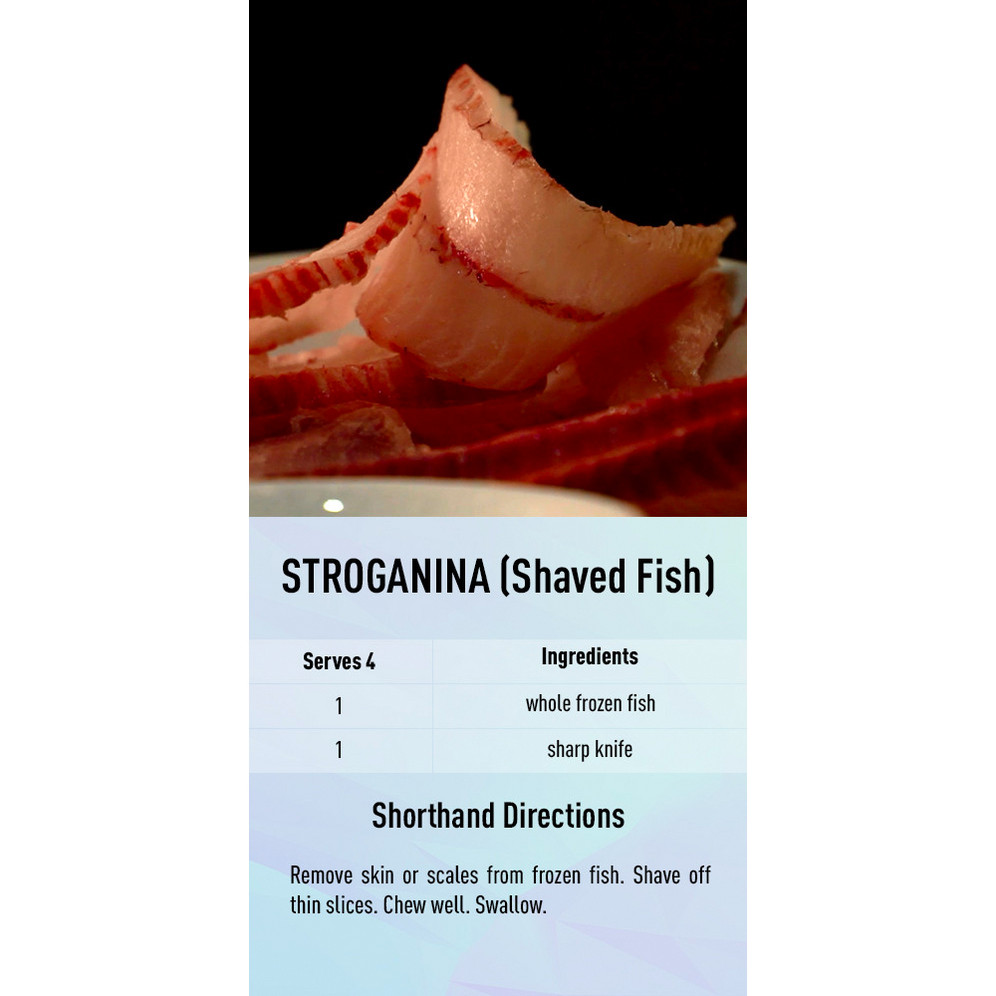 Stroganina (Shaved Fish) recipe