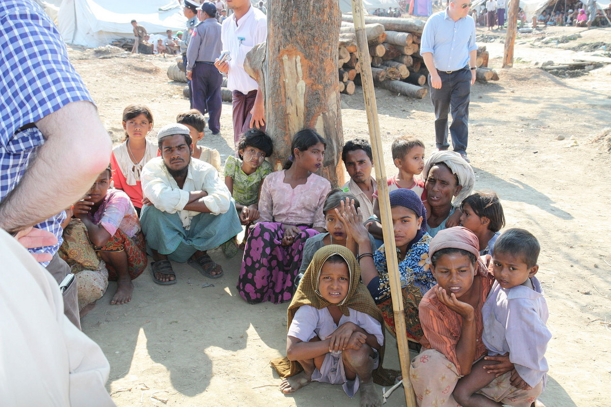 Displaced Rohingya people in Rakhine State. © Foreign and Commonwealth Office / Rohingya: Unpeopled