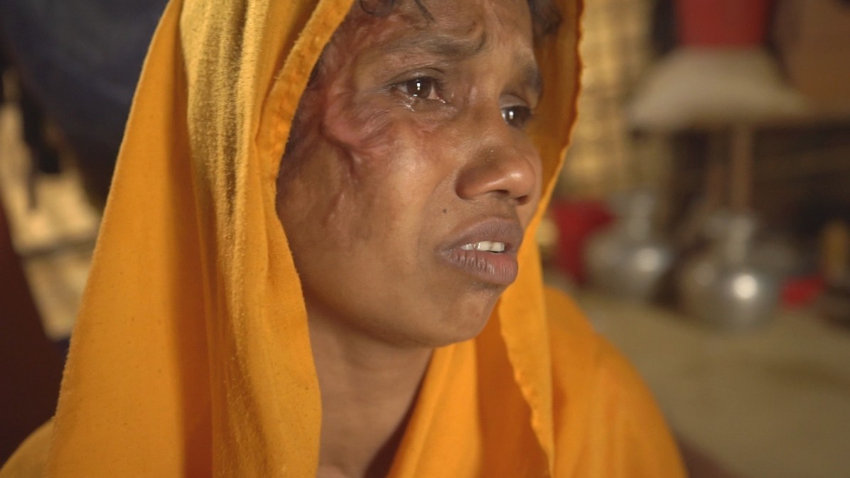 “Why would I want to return to Myanmar? They killed my husband. I lost four family members,” Montay Begum, a Rohingya refugee, says./ Rohingya: Unpeopled