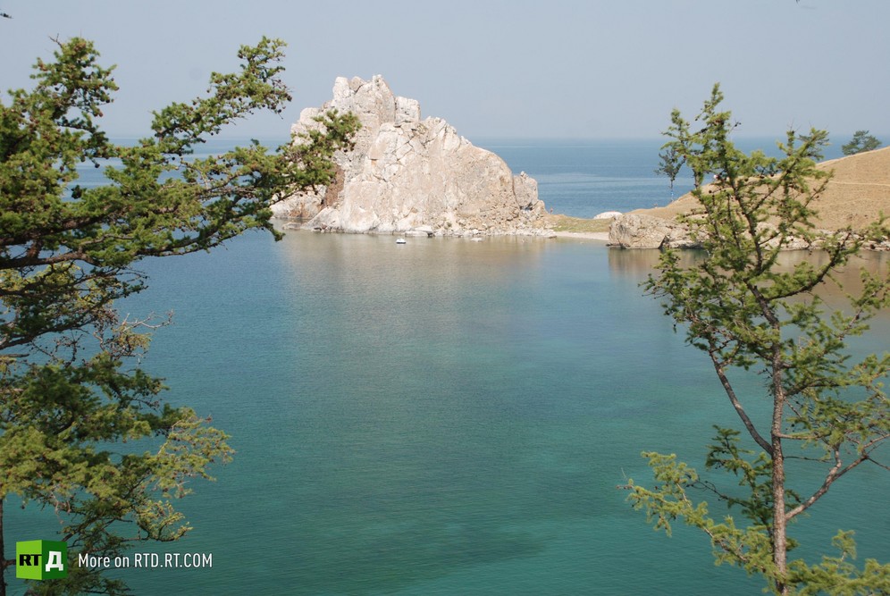 Lake Baikal on a sunny summer's day. Still taken from RTD documentary Spirit of Baikal.