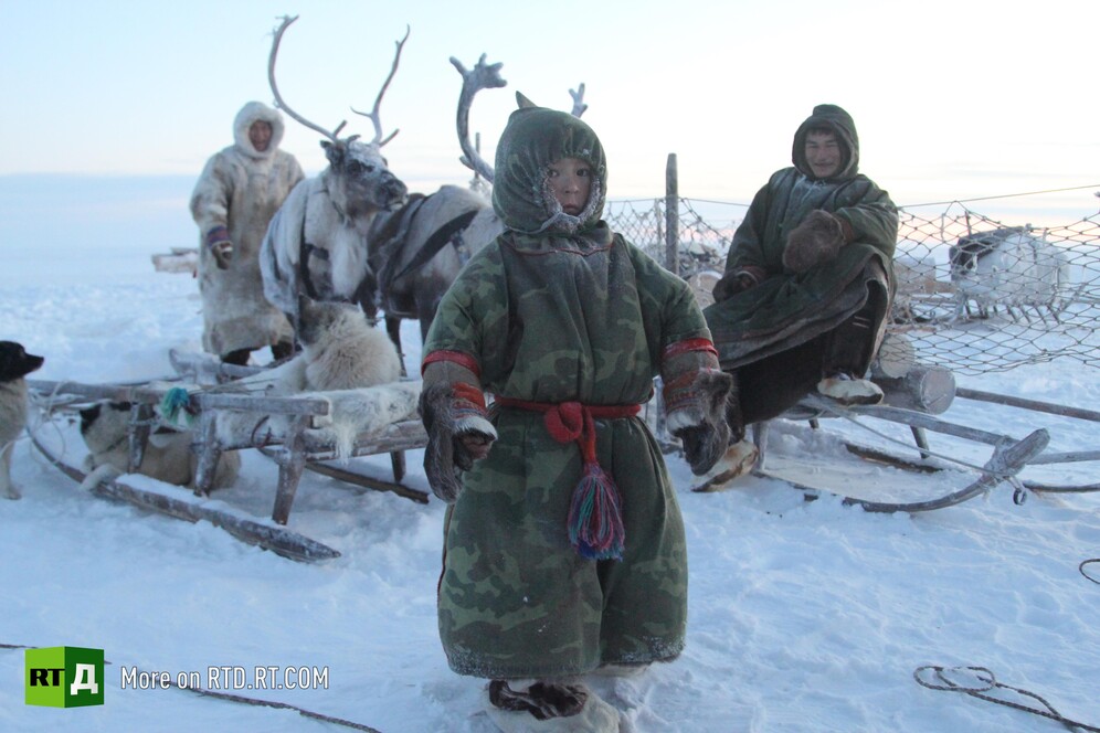 Nenets reindeer herders from Russia's Yamal peninsula