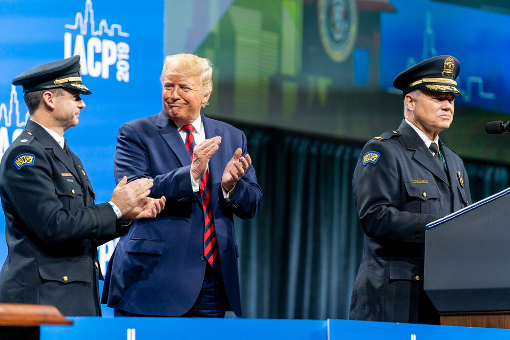 donald trump at chiefs of police annual conference