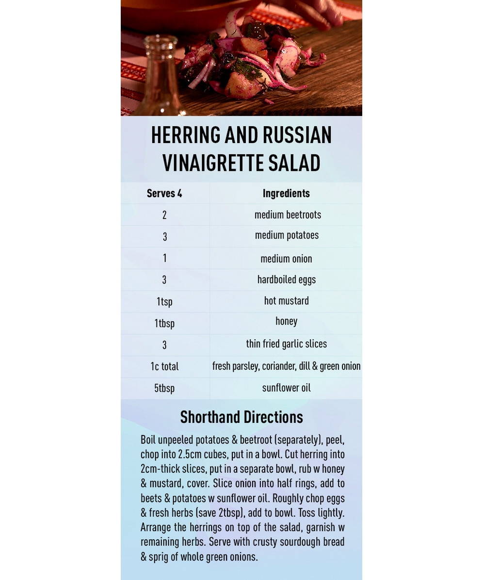 Herring and Russian Vinaigrette Salad recipe 