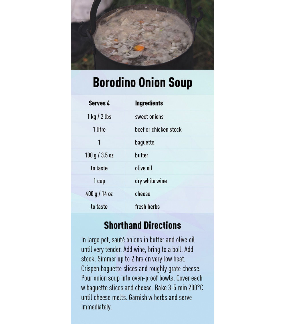 Borodino Onion Soup recipe