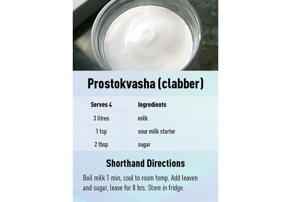 Prostokvasha (clabber) recipe