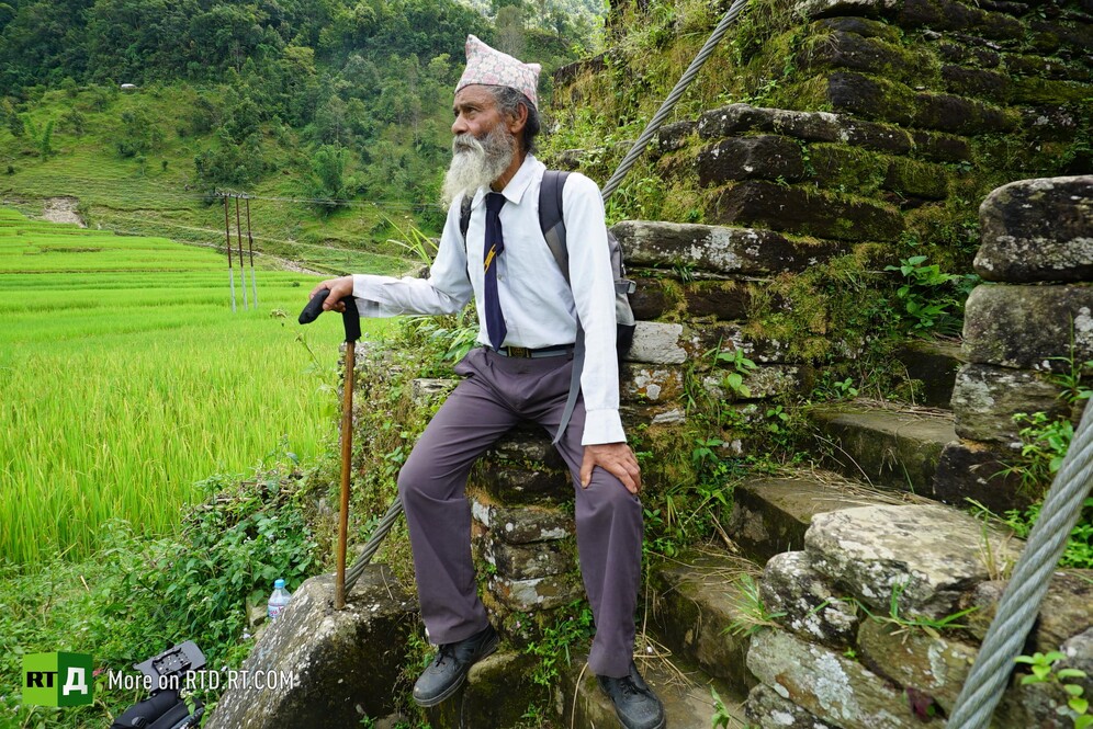 Nepal's oldest schoolboy, Durge Kami