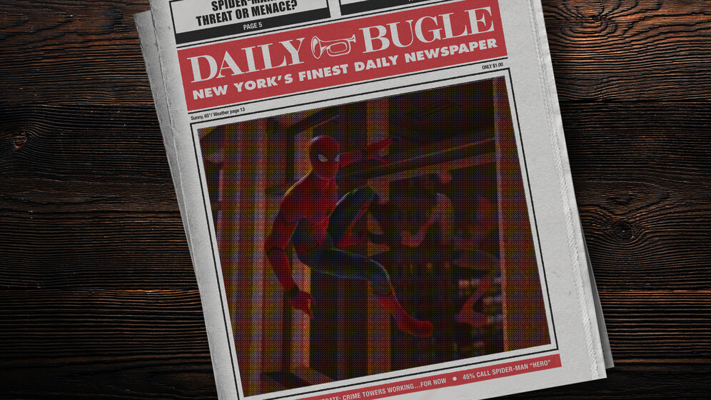 daily bugle spiderman fake news