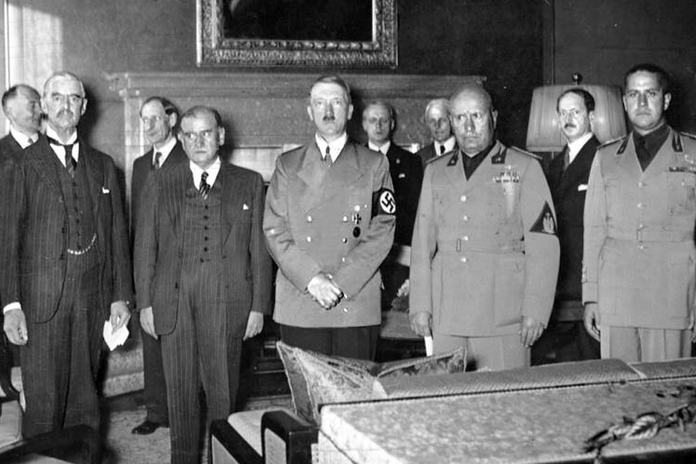 Chamberlain Daladier Hitler Mussolini Ciano WWII