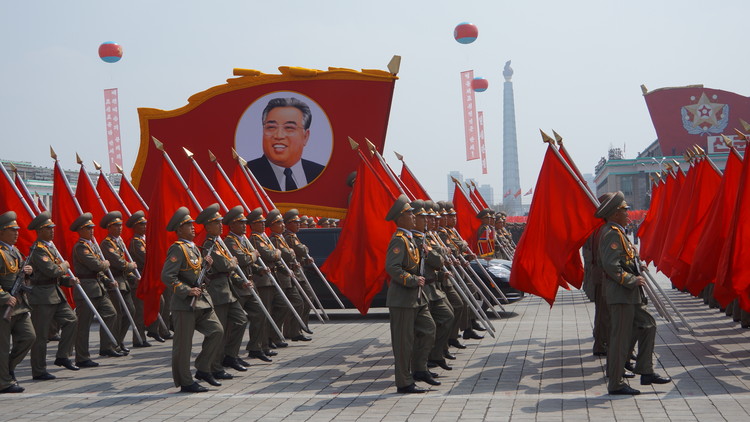 Parade celebrating 105 years since Kim Il Sung was born in 360 — RTD